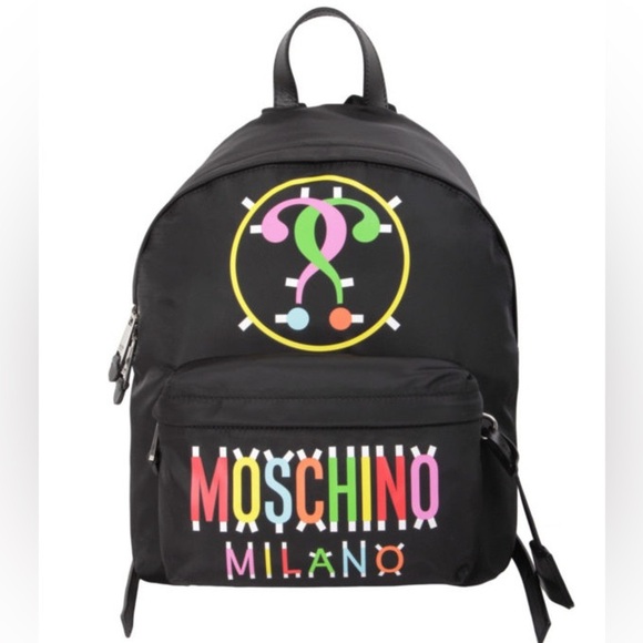 Moschino Milano Nylon Multicolor Backpack - Picture 1 of 11